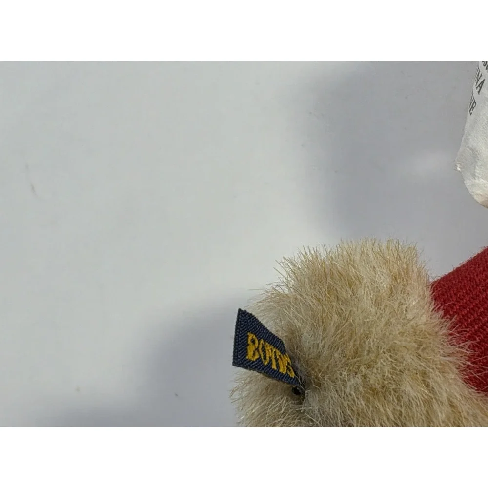 Boyds Bears Plush Star Support Our Troops Bear w/Santa‎ Hat Ornament 5
